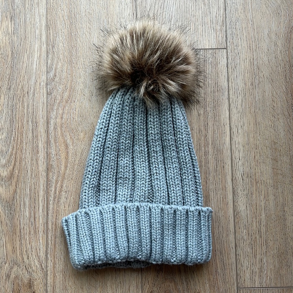 Grey Knit Beanie